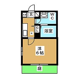ベラビスタ戸塚ウエスト 1Kの間取図画像