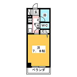 サンハイツ台原 1Kの間取図画像