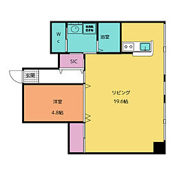 ブランロゼ二日町 1LDKの間取図画像