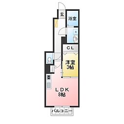 ソラーレ東照宮 1LDKの間取図画像