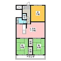 メゾンドベル1  ｜ 栃木県宇都宮市平松本町（賃貸マンション3LDK・6階・70.20㎡） その2