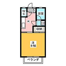 マルハコーポＣ  ｜ 栃木県宇都宮市平松町（賃貸アパート1K・1階・25.92㎡） その2