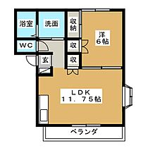 リバーハイツねがわらII  ｜ 栃木県宇都宮市上戸祭町（賃貸マンション1LDK・1階・44.30㎡） その2