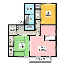 雀の宮本陣ヴィレッジＡ棟  ｜ 栃木県宇都宮市雀の宮４丁目（賃貸アパート2LDK・2階・65.46㎡） その2