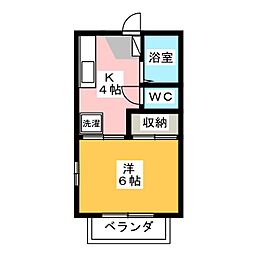 間取図画像 1K