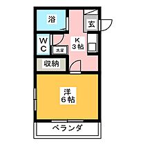 コーポ東日本II  ｜ 群馬県前橋市駒形町（賃貸アパート1K・1階・22.68㎡） その2