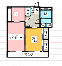 群馬県前橋市総社町総社（賃貸マンション1LDK・3階・44.00㎡） その2