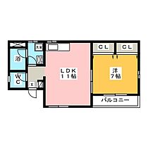 ラベルエキップ  ｜ 群馬県前橋市天川原町１丁目（賃貸マンション1LDK・2階・41.50㎡） その2