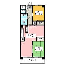 ティアール小相木  ｜ 群馬県前橋市小相木町（賃貸マンション2LDK・5階・67.20㎡） その2