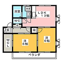 ラ・フェーリアII  ｜ 群馬県前橋市樋越町（賃貸アパート2LDK・2階・54.68㎡） その2