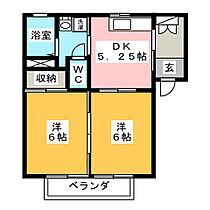 パティオＢ  ｜ 群馬県前橋市横沢町（賃貸アパート2DK・2階・39.59㎡） その2