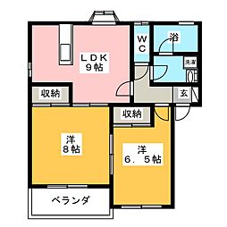 間取図画像 2LDK