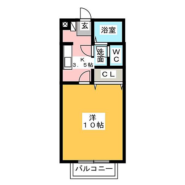 TAKASAKI HILLS 2nd ｜群馬県高崎市和田多中町(賃貸アパート1K・1階・30.03㎡)の写真 その2