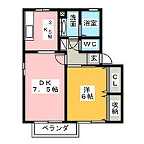 リジエールＡ  ｜ 群馬県高崎市貝沢町（賃貸アパート1LDK・1階・42.11㎡） その2