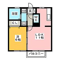 プチアリス  ｜ 群馬県高崎市大八木町（賃貸アパート1LDK・2階・40.77㎡） その2