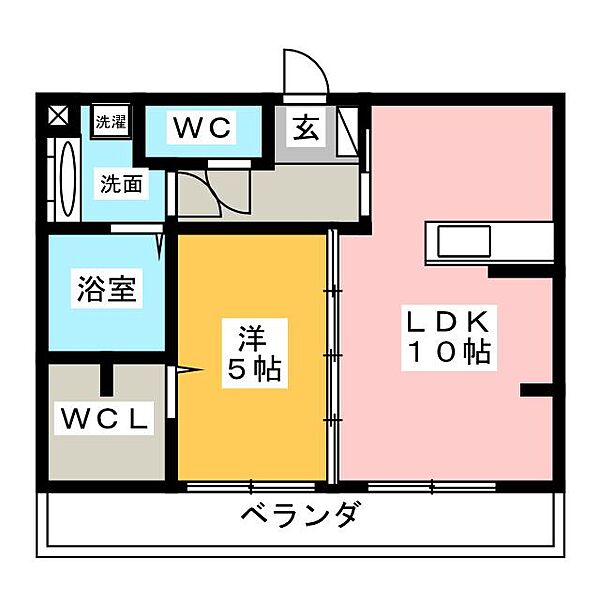 メゾンレジデンス ｜群馬県高崎市飯塚町(賃貸アパート1LDK・1階・40.05㎡)の写真 その2