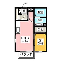 リジエールB  ｜ 群馬県高崎市貝沢町（賃貸アパート1LDK・1階・29.44㎡） その2