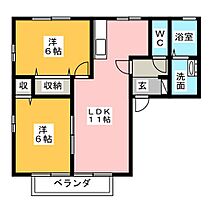 メゾンベール  ｜ 群馬県高崎市八千代町３丁目（賃貸アパート2LDK・1階・50.31㎡） その2