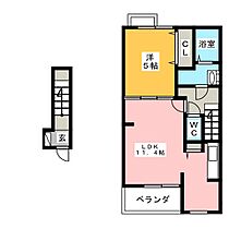 プロスペラール  ｜ 群馬県高崎市井野町（賃貸アパート1LDK・2階・42.47㎡） その2