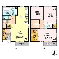 ベリー 3LDKの間取図画像