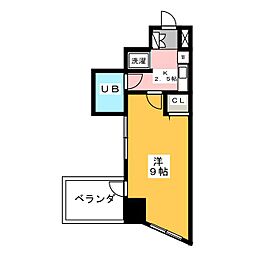 あさひレジデンス高崎鞘町 1Kの間取図画像