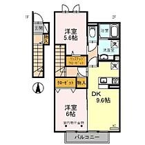 ベストオーシャン　C 206 ｜ 群馬県伊勢崎市東小保方町2969-1（賃貸アパート2LDK・2階・52.53㎡） その2