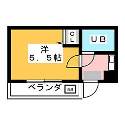 ネオス・36 1Kの間取図画像