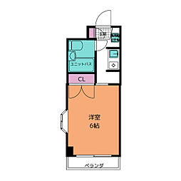 孝友第6ビル 1Kの間取図画像