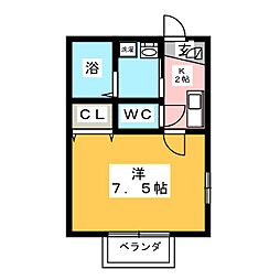 間取図画像 1K