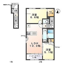 間取図画像 2LDK