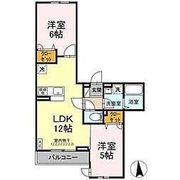 間取図画像 2LDK