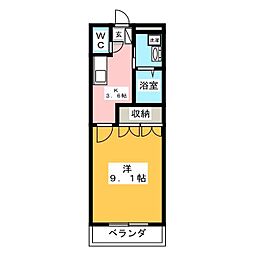 間取図画像 1K