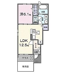 セトルエクセラ 1LDKの間取図画像