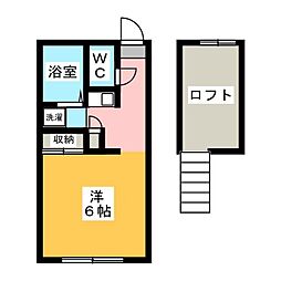 ハイツノグチ ワンルームの間取図画像