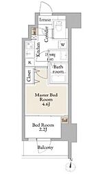 LiveCasa平塚 2Kの間取図画像