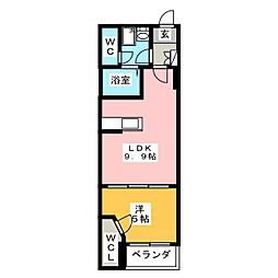 GranMerveille 1LDKの間取図画像