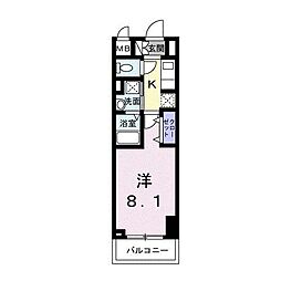スアヴィス平塚八千代 1Kの間取図画像