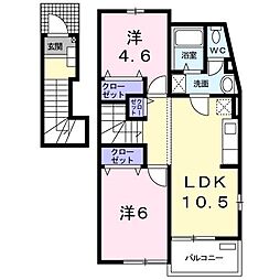 間取図画像 2LDK