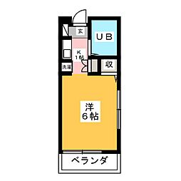 プレステージ ワンルームの間取図画像