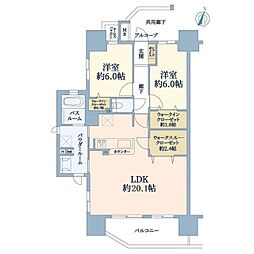 アルファステイツ小田原 3LDKの間取図画像