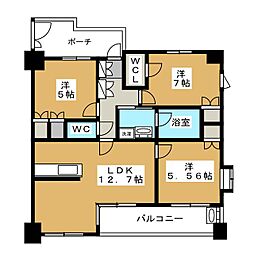 KDXレジデンス町田 3LDKの間取図画像