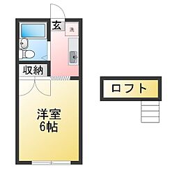 メゾンわかな 1Kの間取図画像