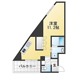 ジョイオブライフ鶴川 ワンルームの間取図画像