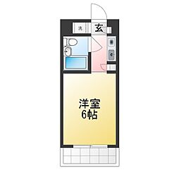 ウィンベルソロ鶴川1 ワンルームの間取図画像