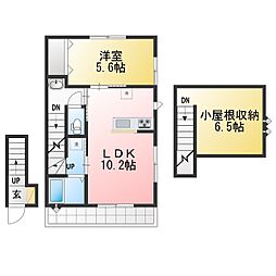 サンライズ町田 1LDKの間取図画像