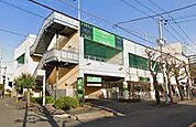 スーパー「フードワン矢部店まで590m」