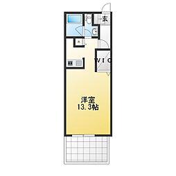 アーバンコート淵野辺壱番館 ワンルームの間取図画像