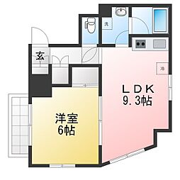 サンシティ5 1LDKの間取図画像