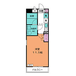 カーサ・ドマーニ 1Kの間取図画像