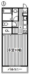 ジオコート 1Kの間取図画像